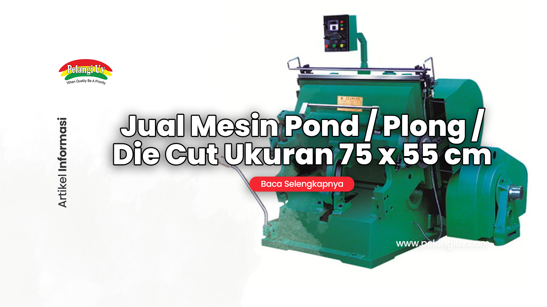 For Sale: Refurbished Pelangi UV Die Cutting Machine